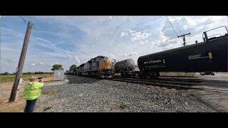 CSX Train Meet M430 and M431 from Greenwich, Ohio September 20, 2025