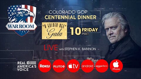 Colorado GOP Dinner: 'A Golden Age' Gala with Steve Bannon