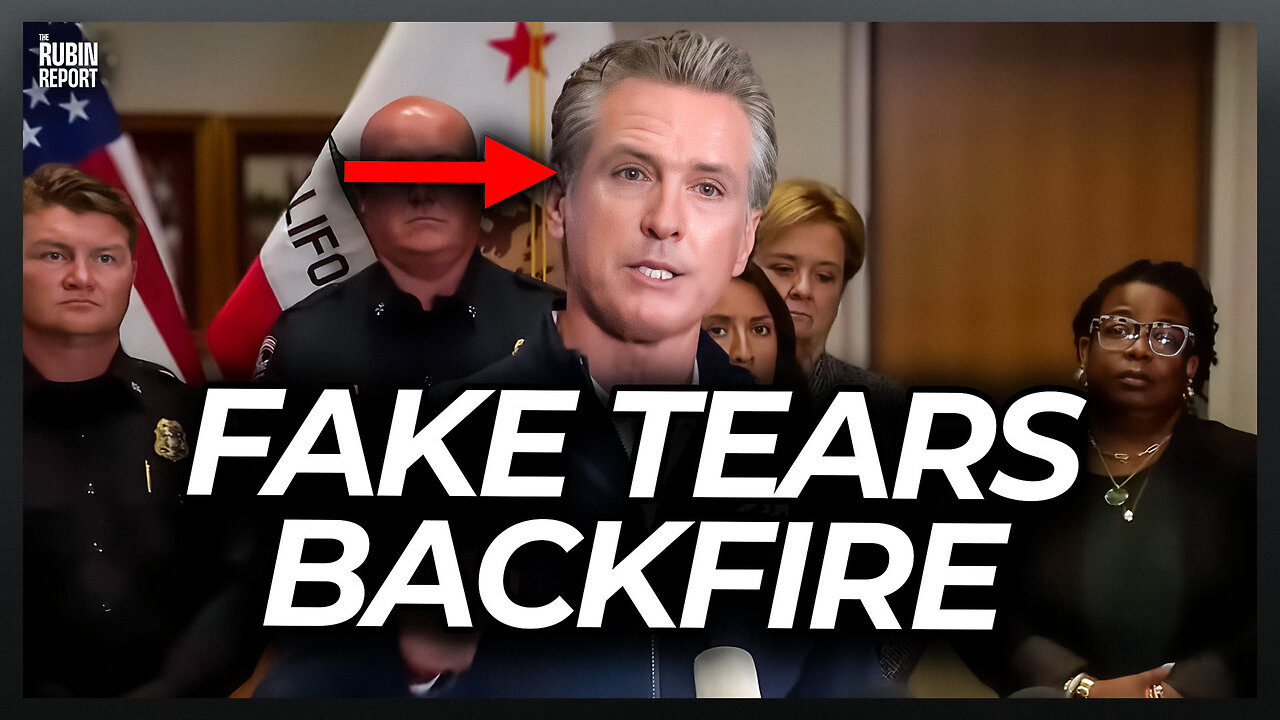 Gavin Newsom Mocked for Obviously Fake Crying at Press Conference
