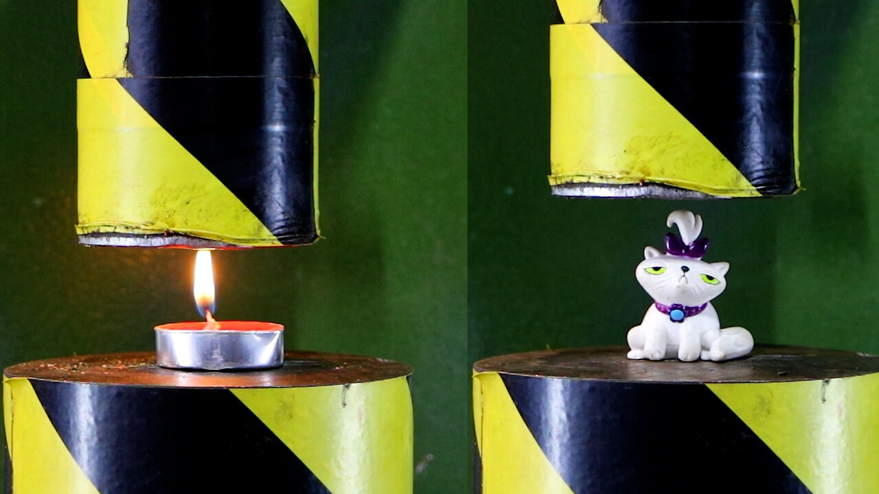 Hydraulic Press Vs Candle