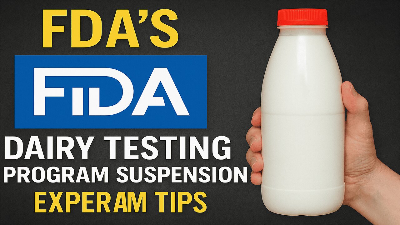 FDA's Dairy Testing Program Suspension | What It Means for Food Safety Explained | NEWSDRIFT