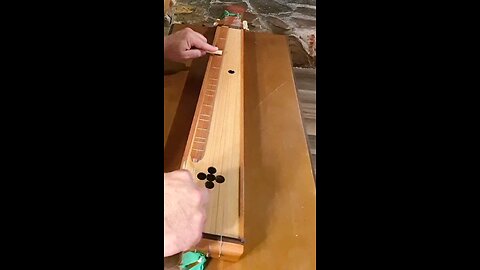 Practicing Frere Jaques on an Epinette des Vosges