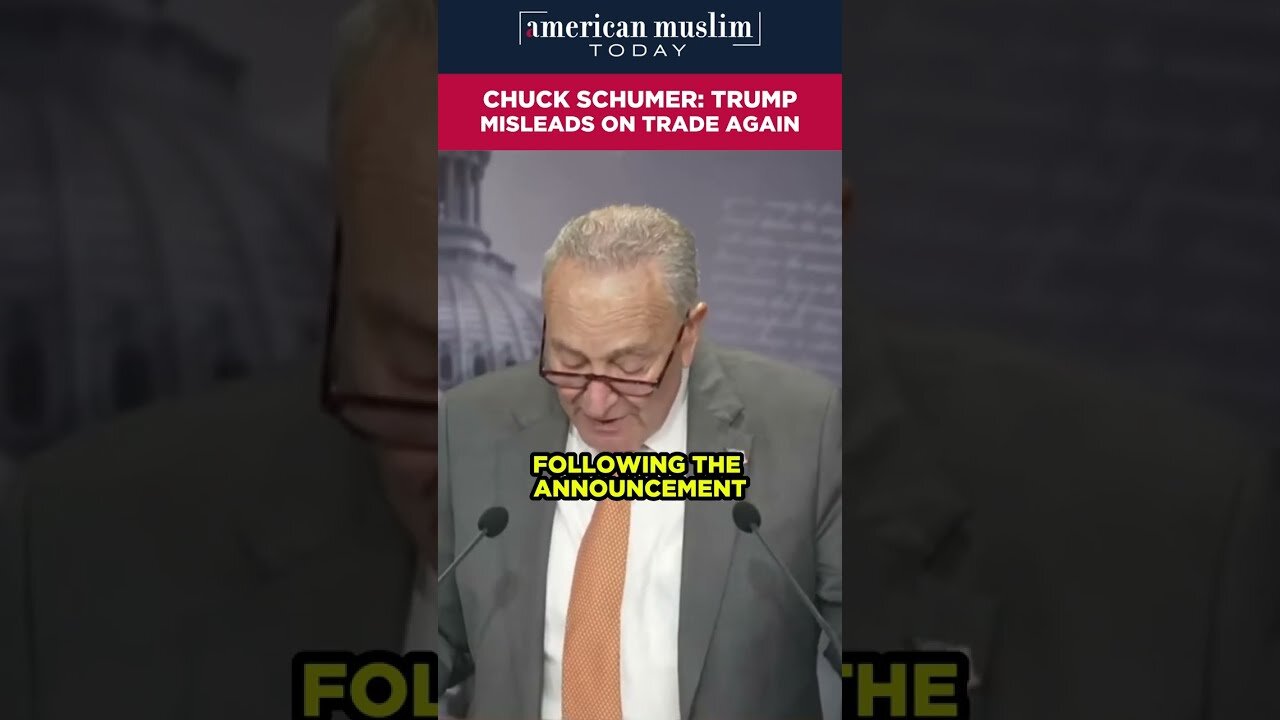 Chuck SChumer - Trump misleads on trade again.