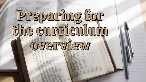 [UAC-5] Preparation for the curriculum overview