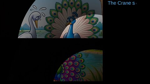English Stories the peacock and the crane.