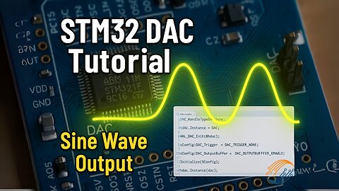 DAC in STM32 | Sine Wave Generation | HAL | CubeIDE Tutorial