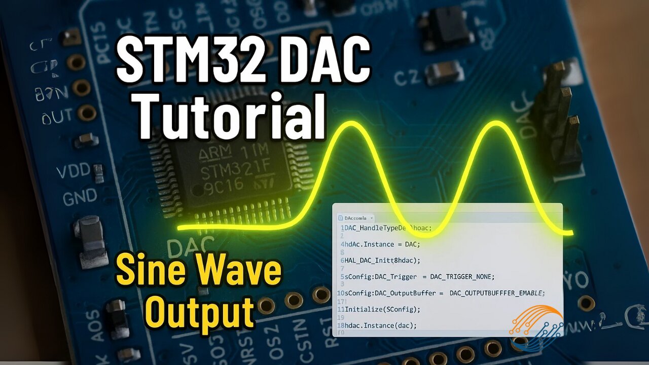 DAC in STM32 | Sine Wave Generation | HAL | CubeIDE Tutorial