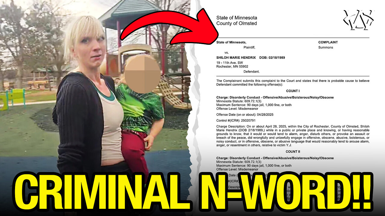 Charged for CRIMINAL N-WORD in Minnesota!!