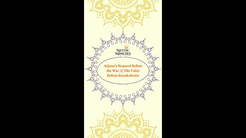 Arjuna’s Request Before the War ⚔️ | The Calm Before Kurukshetra