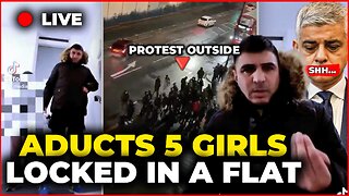 LIVE🚨 Pakistani grooming gang locks girls in a flat: HUGE PROTEST OUTSIDE