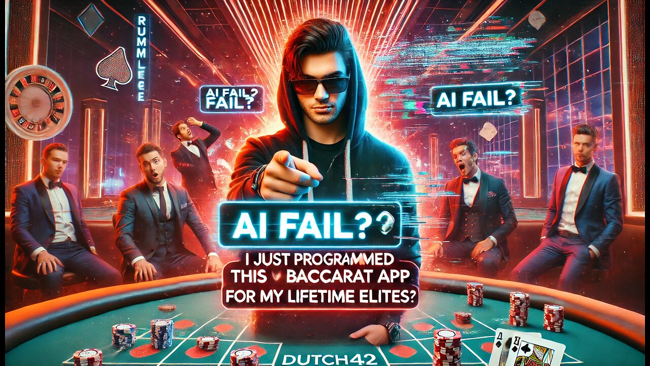 I Just Programmed This NEW Baccarat App For My LIFETIME ELITES | Dutch42_AI FAIL ?