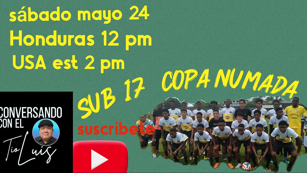 COPA NUMADA BUSCANDO APOYO A NUESTROS HERMANOS PARA LOS SUB 17