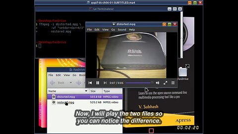 Chapter 6 of book ‘Quick Start Guide to FFmpeg’ — Fixing aspect ratio of distorted videos