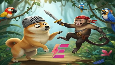 Dog with monkey fighting funny video