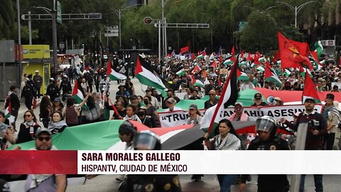 Mexicanos se manifiestan para exigir sanciones y ruptura con Israel
