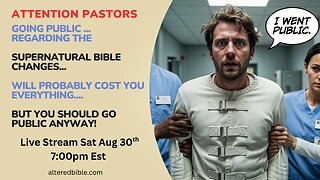 ATTENTION PASTORS Going public will probably cost you everything, but you should go public anyway!