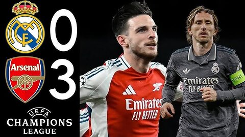 Real Madrid 1-2 Arsenal | Champions League 24/25 Match Highlights