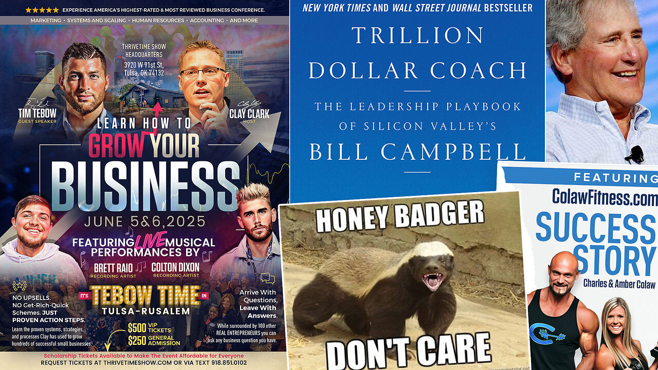 Honeybadger | The Importance of Having Honey-Badger Level Persistence + Discover How Clay Clark Was Able to Help ColawFitness.com to Scale a Multi-Million Dollar Business + Join Tebow At Clay Clark's June 5-6 Conference