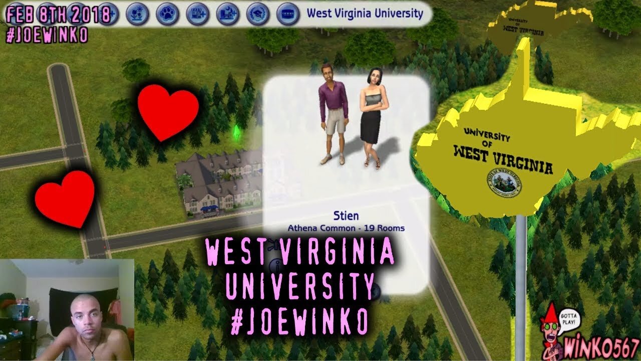 College Lovers - Sims 2 Live Stream (Feb 8th 2018) - Joe Winko