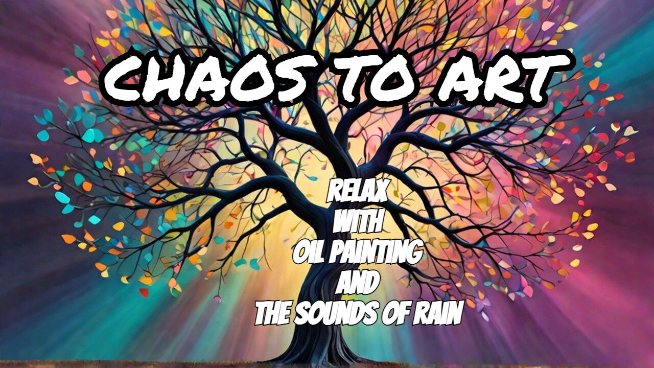 Watch This Abstract Tree Emerge from Chaos | Relaxing Art Process