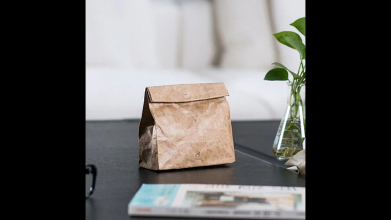 Universal Electronic Organizer, with Kraft Paper Material, Minimalist Design & Snap Button