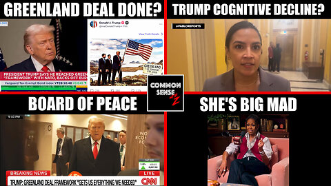 Trump Greenland Deal, AOC Claims Trump Cognitive Decline, Putin Peace Board, Michelle Obama Fury