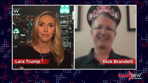 Lara Trump & Retired Fire Captain Rick Brandelli