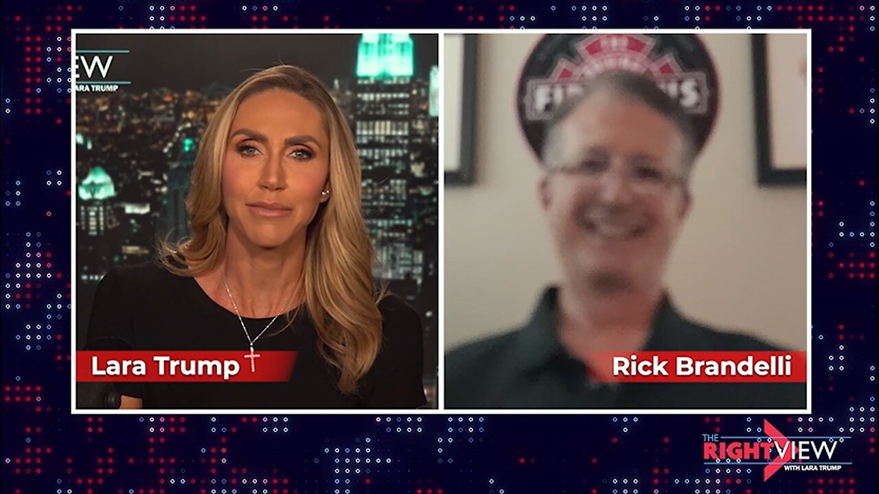 Lara Trump & Retired Fire Captain Rick Brandelli