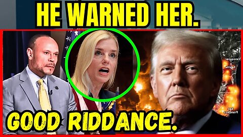 TRUMP WARNED HER: Bondi’s Epstein Blunder Just TRIGGERED Bongino’s Exit!