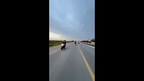 Biker accident goes full rag doll