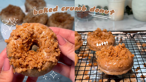 The Easiest Crumb Donut Recipe (No Fry!) 😍