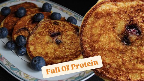 How To Make Cottage Cheese Blueberry Pancakes | High Protein & Easy!