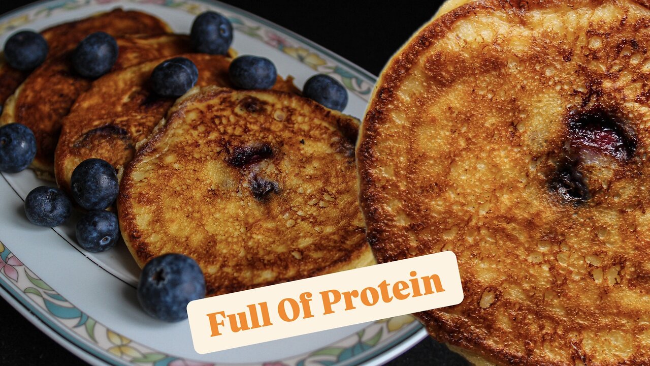 How To Make Cottage Cheese Blueberry Pancakes | High Protein & Easy!