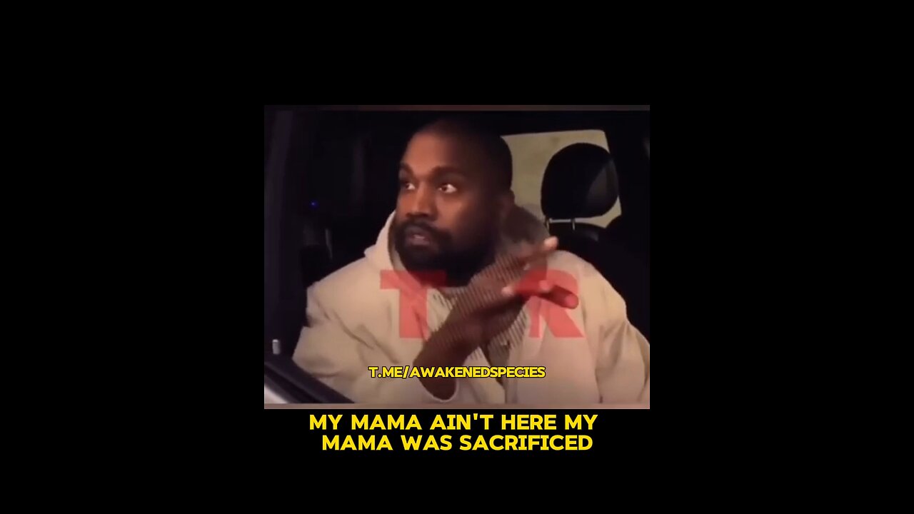 Too bad Kanye didn't tell us WHO sacrificed his mom.