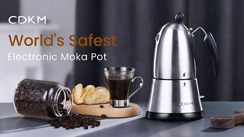 CDKM Flarix Pro Electric Moka Pot Professional Coffee Maker by CDKM