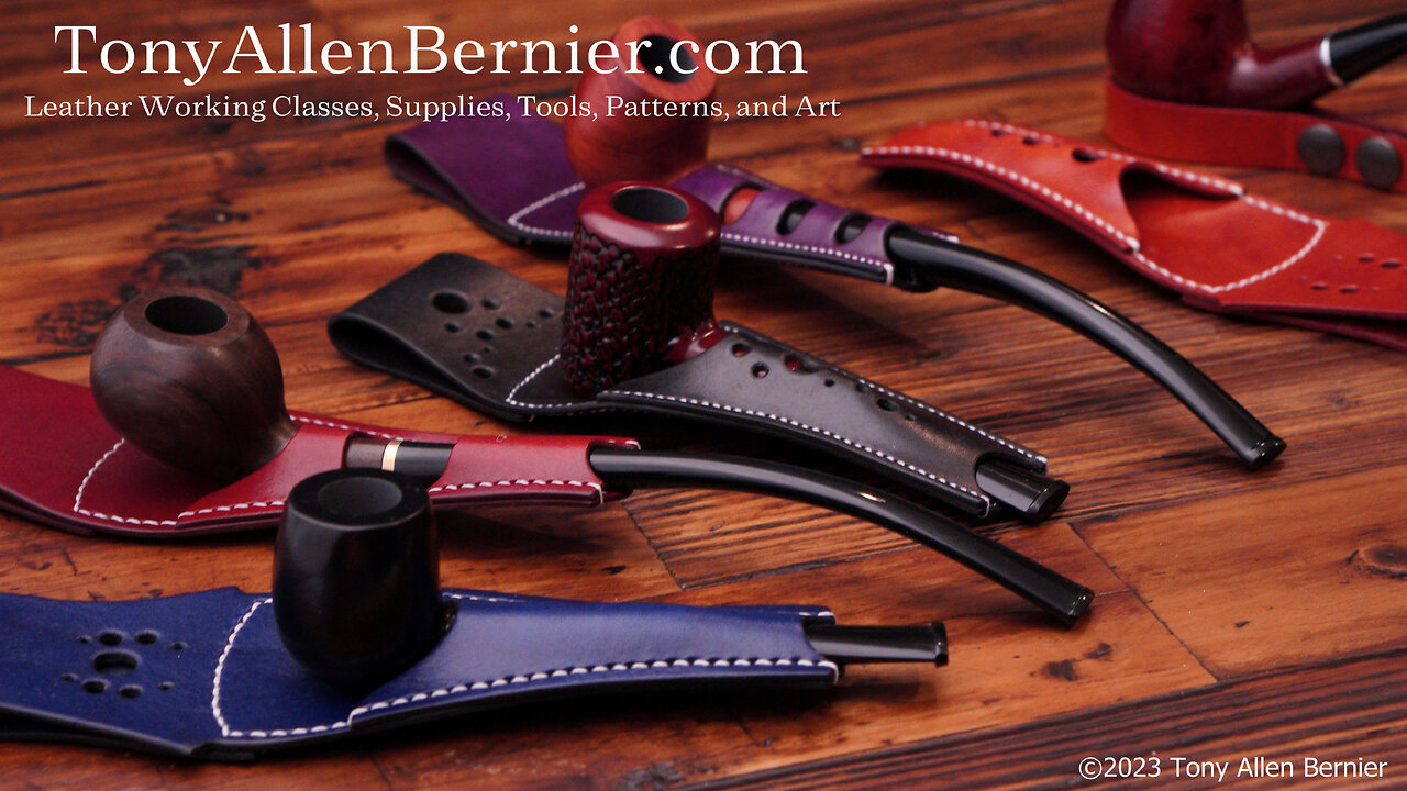 How to make a Leather Pipe Holder For Your Belt.