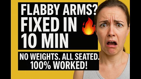 10 Min Arm Fat Melter🔥 | Slim Arms FAST at Home (No Equipment, All Seated!
