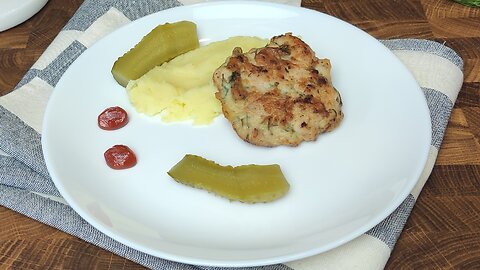 [REAL TIME] Full Process: Juicy Chopped Chicken Fritters | ASMR No Talking