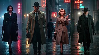 Celebrities as Femme Fatale Noir | AI Generated
