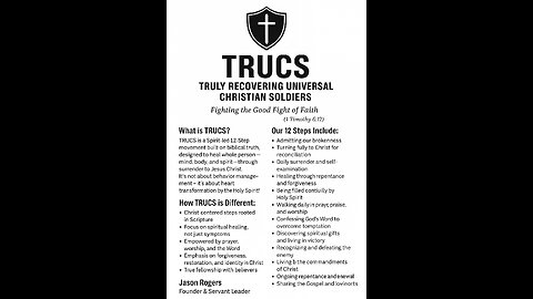 Founder of Truly Recovering Universal Christian Soldiers