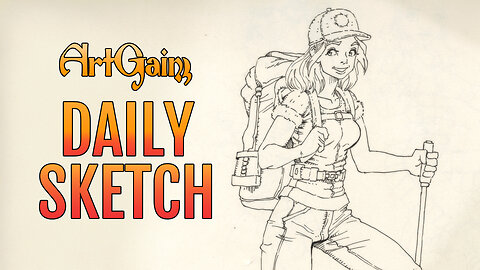 Daily Sketch #3│Going for a hike!
