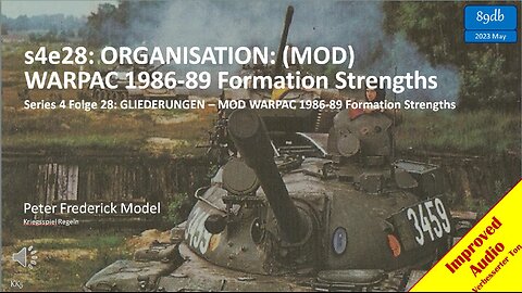 s4e28: ORGANISATION: (MOD) WARPAC 1986-89 Formation Strengths