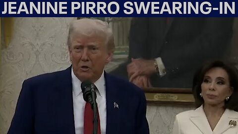 President Trump Swears In Judge Jeanine Pirro
