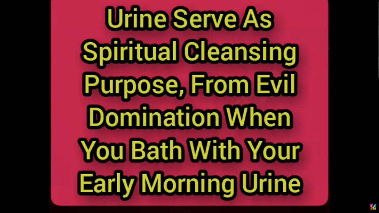 CHRIST CONSCIOUSNESS: BATHING IN THE HOLY URINE OF THE DIVINE FEMININE & DIVINE MASCULINE TO FIGHT OFF EVIL SPIRITS (More Holy Urine Videos in Description Box)