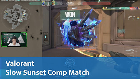 Slow Sunset Comp Match | Competitive 1W-2L | Valorant
