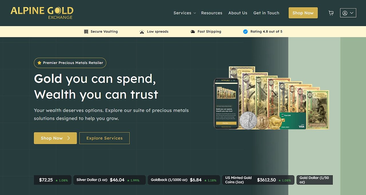 Learn about Alpine Gold Exchange featuring Gary Barsdorf