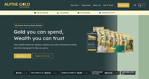 Learn about Alpine Gold Exchange featuring Gary Barsdorf