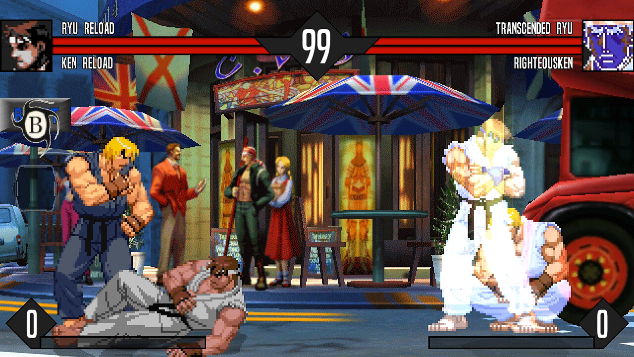 MUGEN - Ryu Reload & Ken Reload vs. Transcended Ryu & Righteous Ken - Download