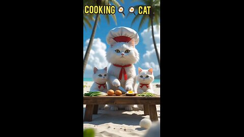 cat cooking 🍳🍳
