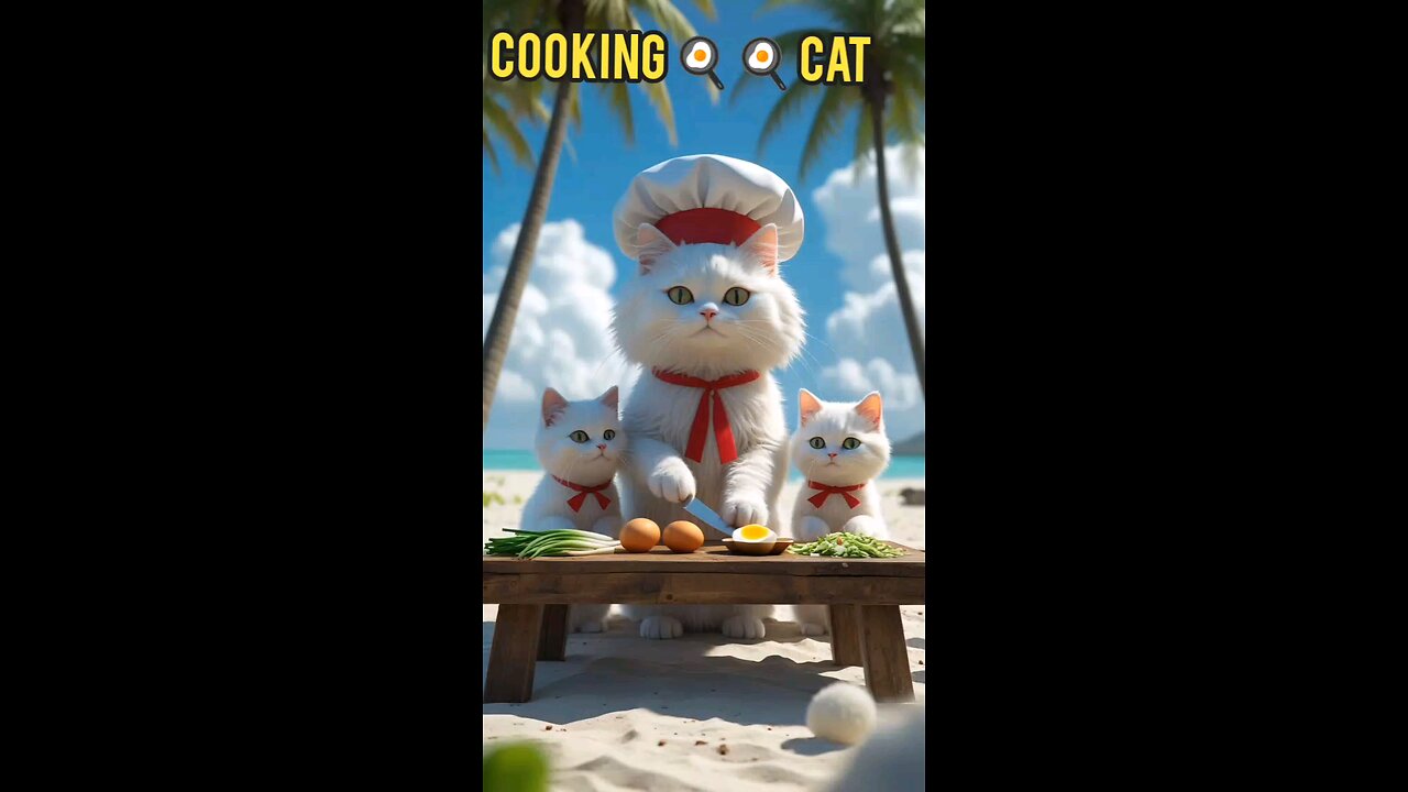 cat cooking 🍳🍳